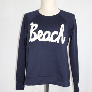Workshop Republic NWT Women's XS Blue Beach Sweatshirt Pullover Coastal comfort